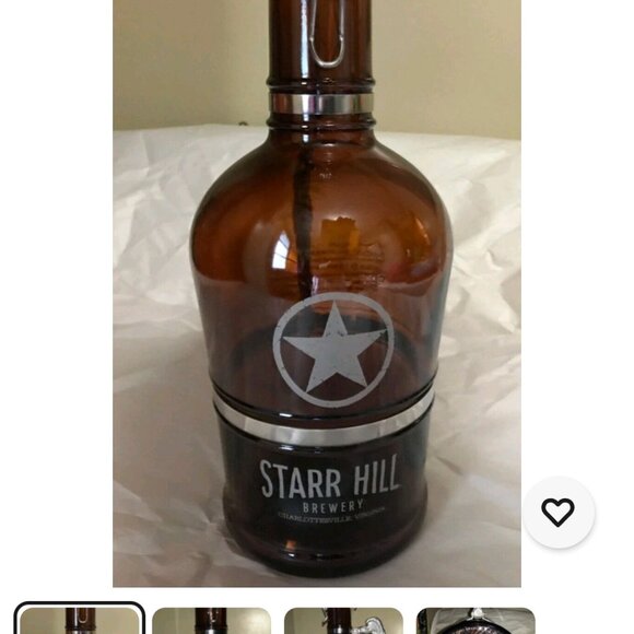 Starr Hill Brewery Amber Glass Growler with Swing Top - Picture 1 of 1
